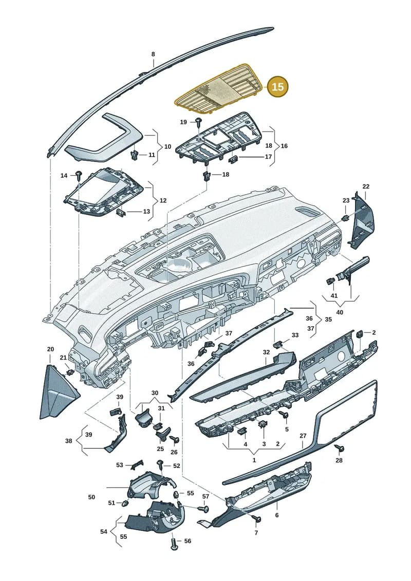 8B18191116PS — Audi A5 Limousine (2024-2025) diagram 8wk857150, position 15