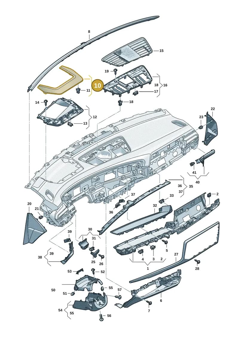 8B18571616PS — Audi A5 Limousine (2024-2025) diagram 8wk857150, position 10