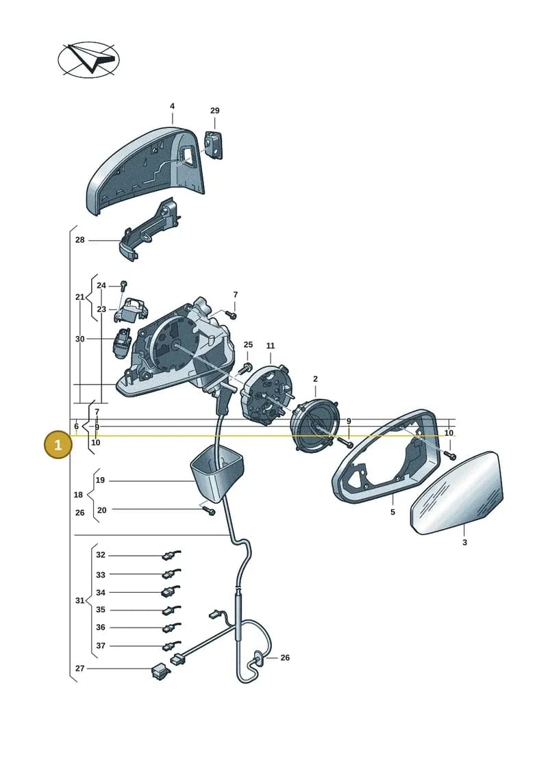 8B1857409Q9B9 — Audi A5 Limousine (2024-2025) diagram 8wk857400, position 1