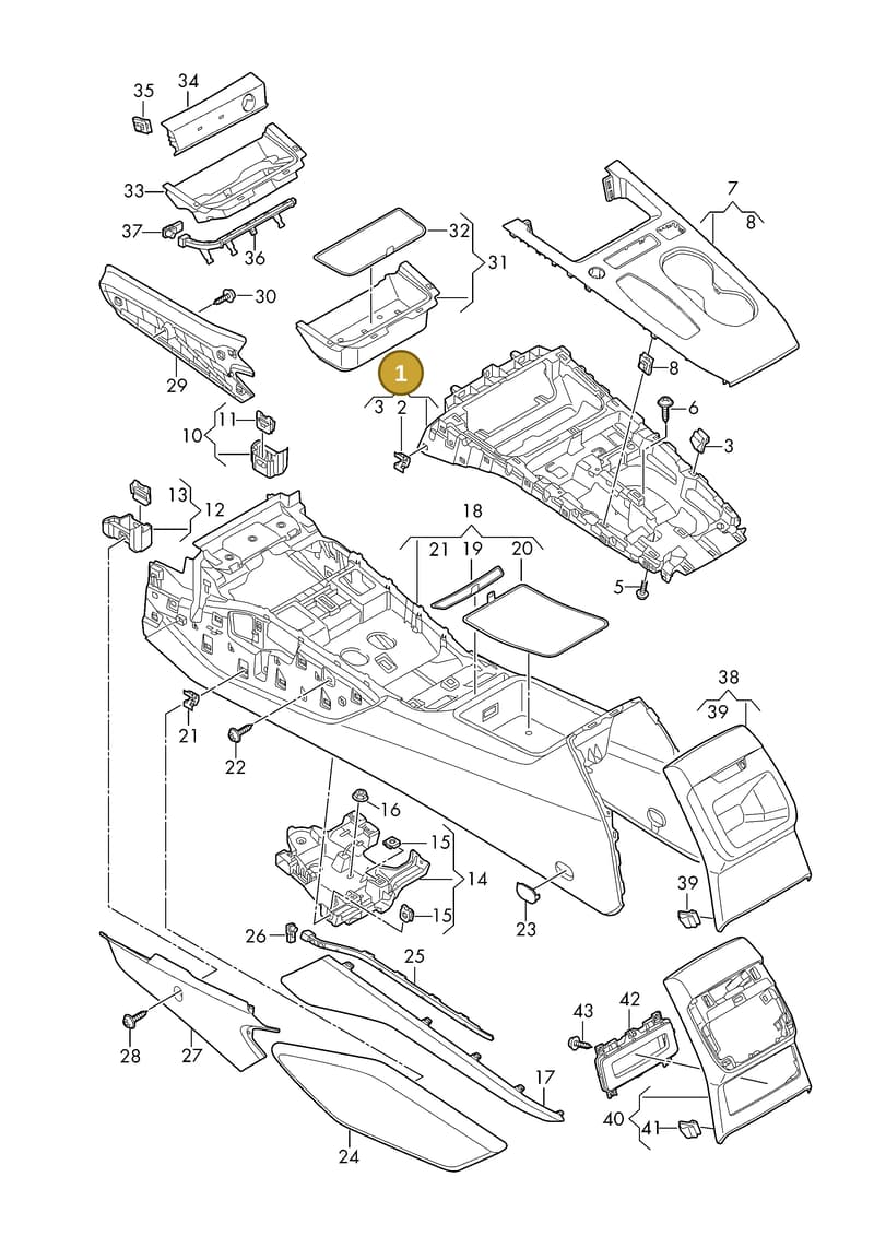 8B1864241 — Audi A5 Limousine (2024-2025) diagram 8wk863500, position 1