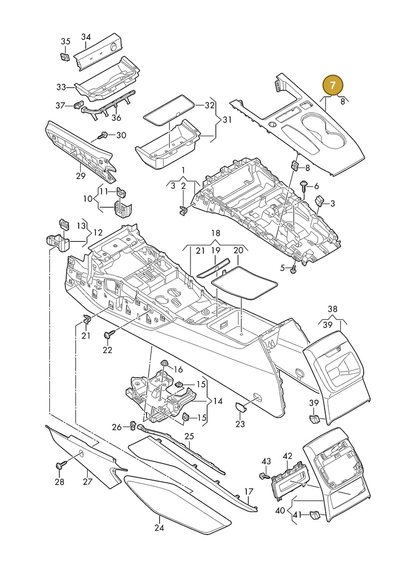 8B1864261AV58 — Audi A5 Limousine (2024-2025) diagram 8wk863500, position 7
