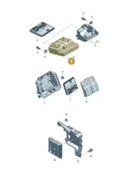 8B1907286D Audi Retainer for Control Unit