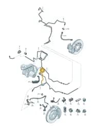 8B2614725A Audi Brake Pipe