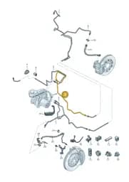 8B2614726A Audi Brake Pipe