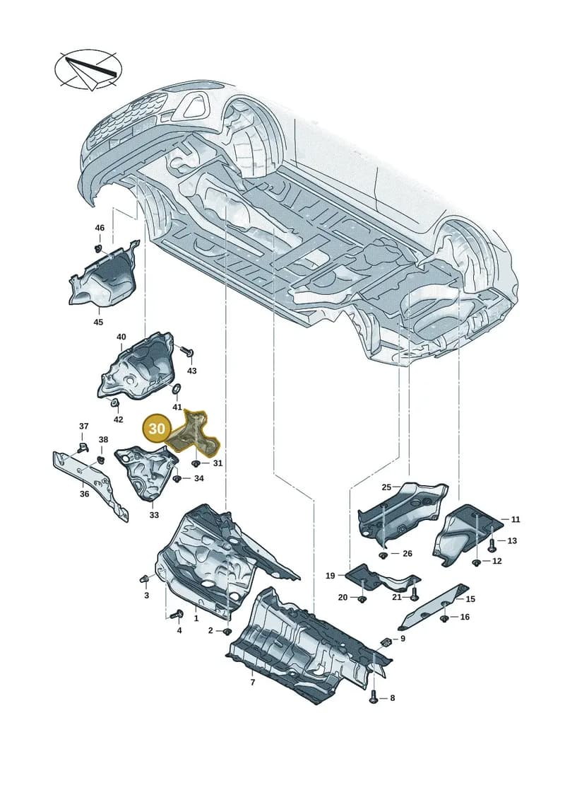 8B2804163 — Audi A5 Limousine (2024-2025) diagram 8wk804000, position 30