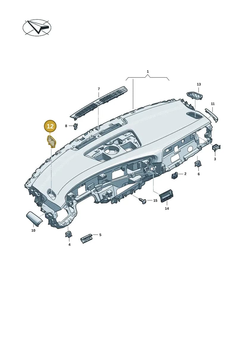 8B28197934PK — Audi A5 Limousine (2024-2025) diagram 8wk857100, position 12