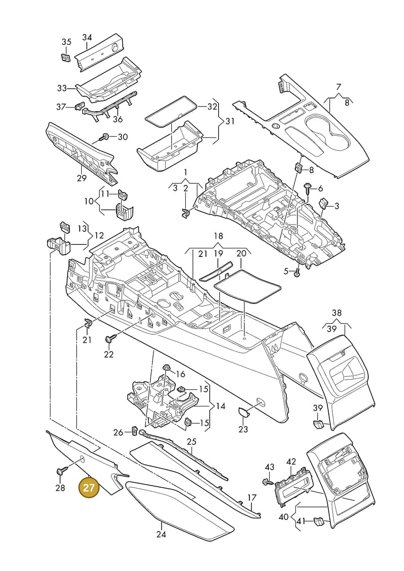 8B28633114PK — Audi A5 Limousine (2024-2025) diagram 8wk863500, position 27