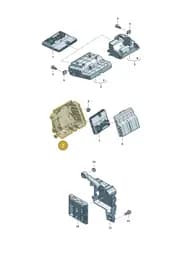 8B2907286 Audi Retainer for Control Unit