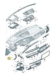 8B2947202BC15 Audi Light Fibre (Anthracite C15)