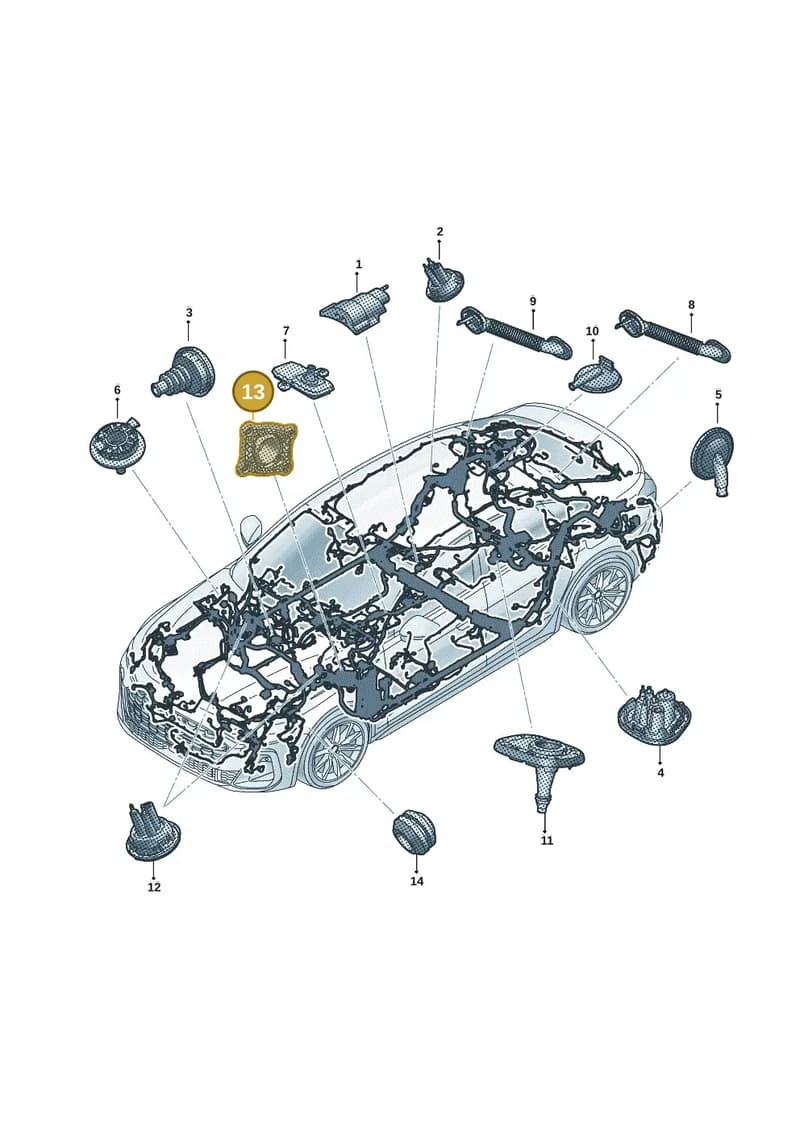 8B2971871A — Audi A5 Limousine (2024-2025) diagram 8wh971815, position 13