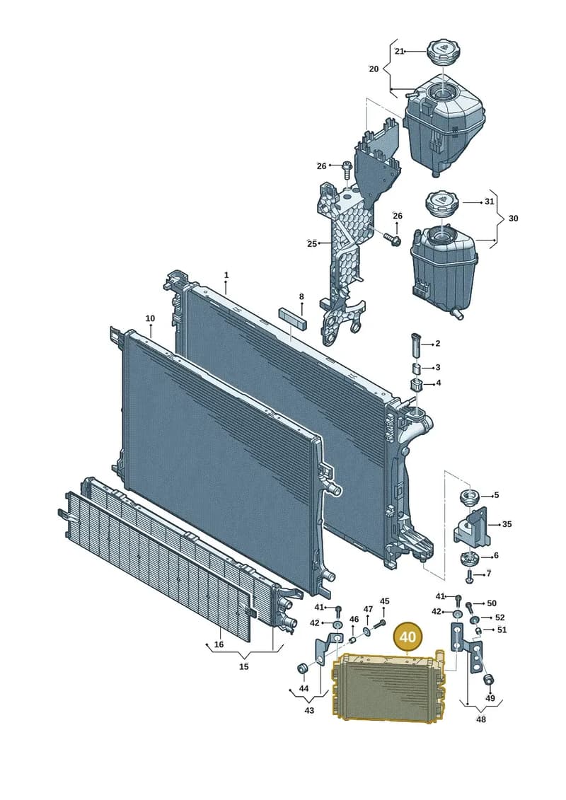 8B3121212 — Audi A5 Limousine (2024-2025) diagram 8wk121145, position 40