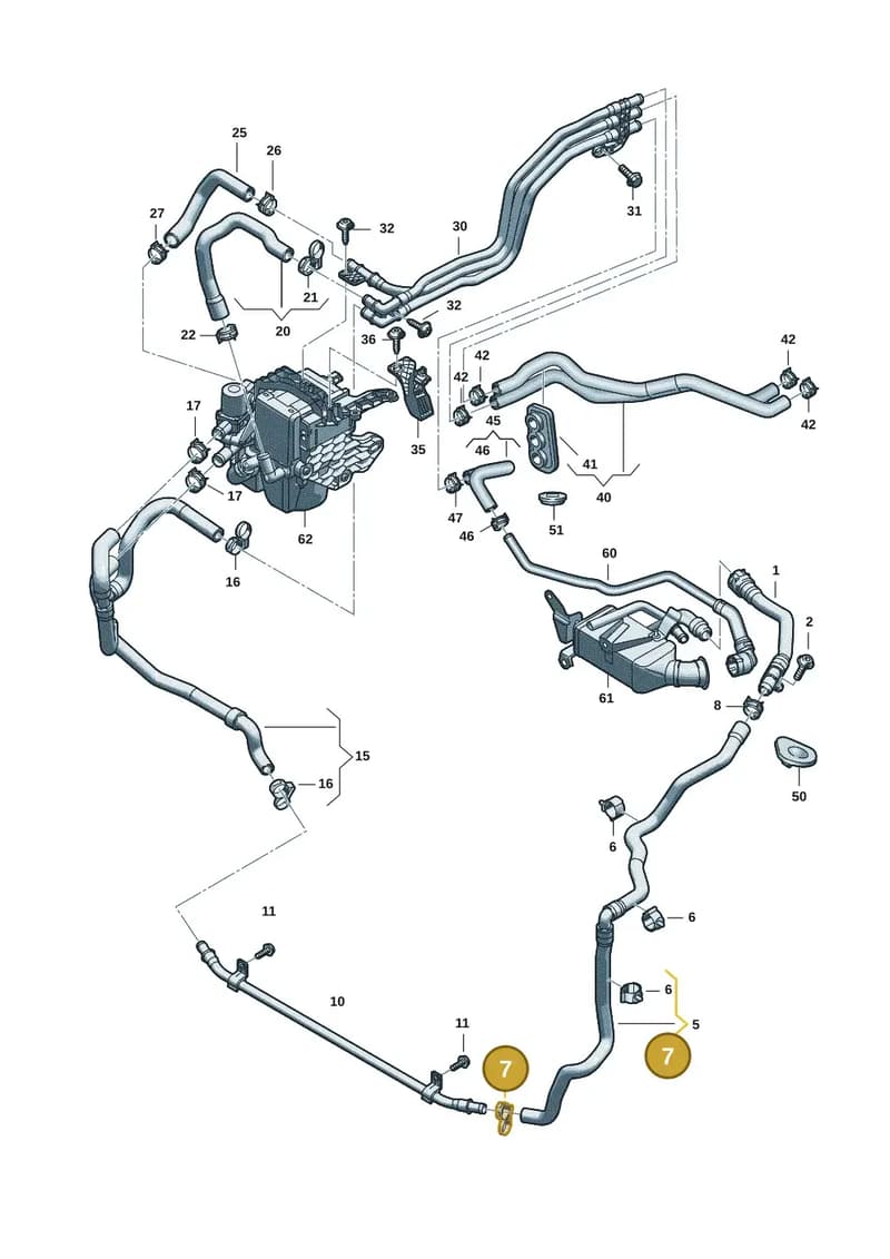 8B3121214 — Audi A5 Limousine (2024-2025) diagram 8wk121080, position 7