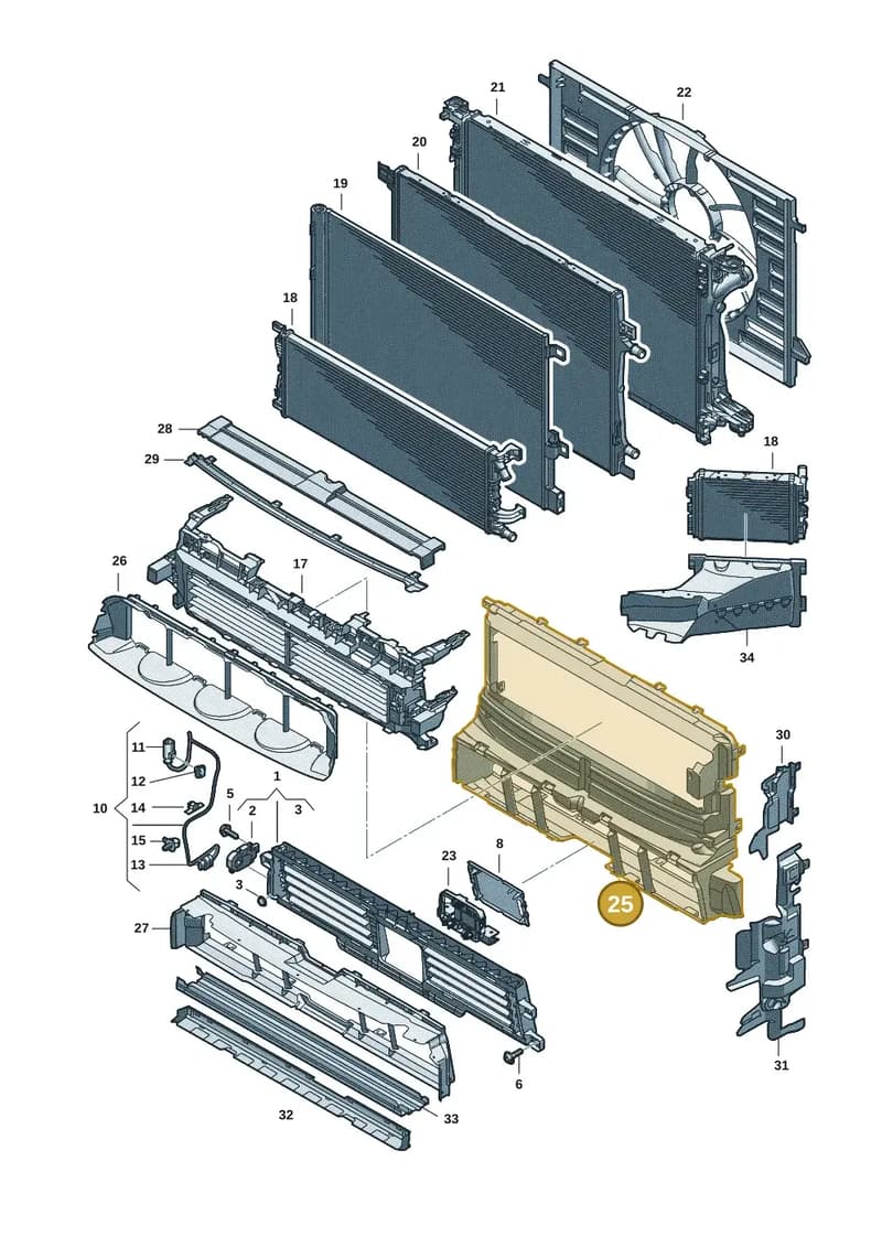 8B3121230AB — Audi A5 Limousine (2024-2025) diagram 8wk121990, position 25
