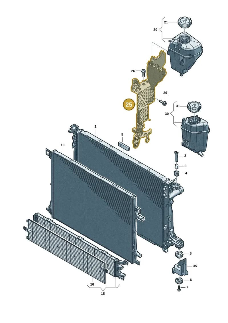 8B3121232D — Audi A5 Limousine (2024-2025) diagram 8wk121090, position 25