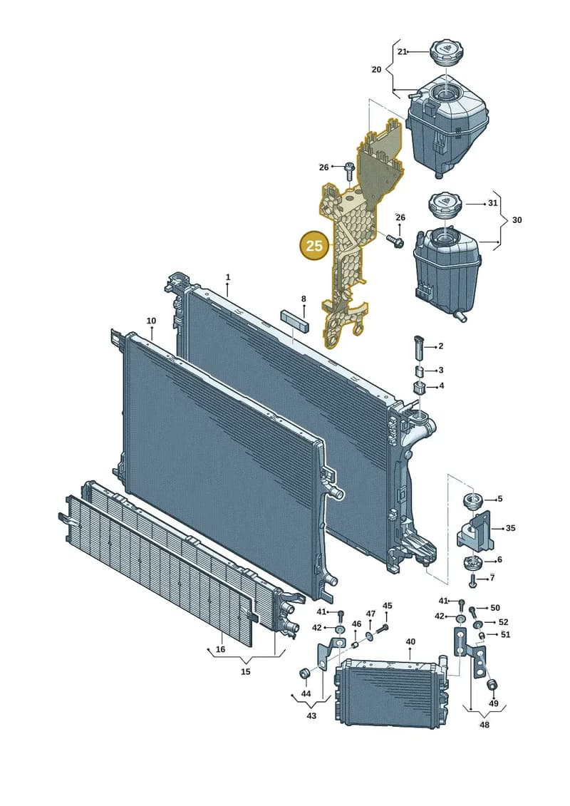 8B3121232D — Audi A5 Limousine (2024-2025) diagram 8wk121145, position 25