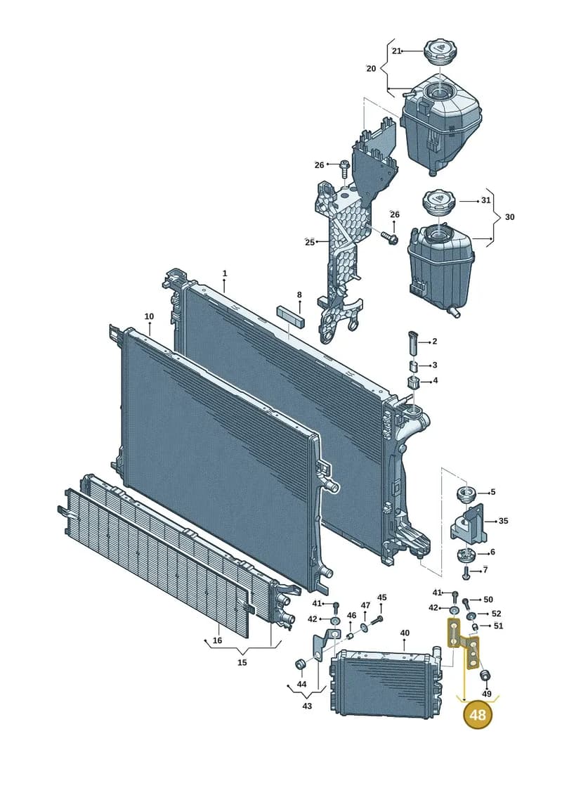 8B3121261 — Audi A5 Limousine (2024-2025) diagram 8wk121145, position 48