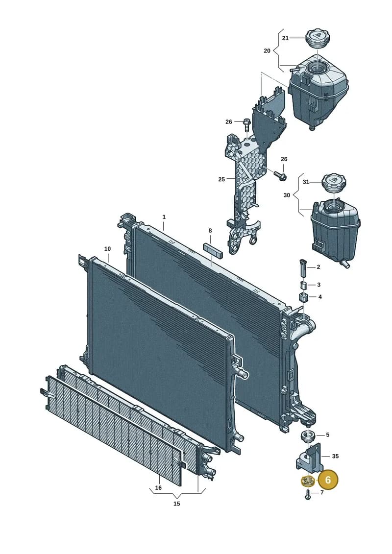 8B3121268 — Audi A5 Limousine (2024-2025) diagram 8wk121090, position 6