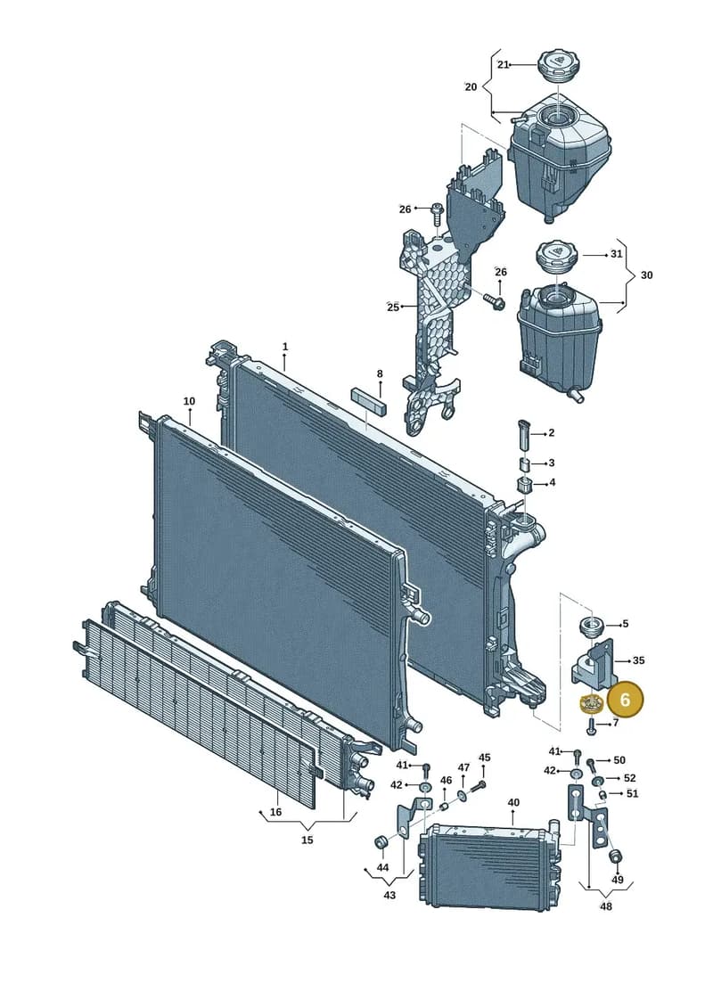 8B3121268 — Audi A5 Limousine (2024-2025) diagram 8wk121145, position 6