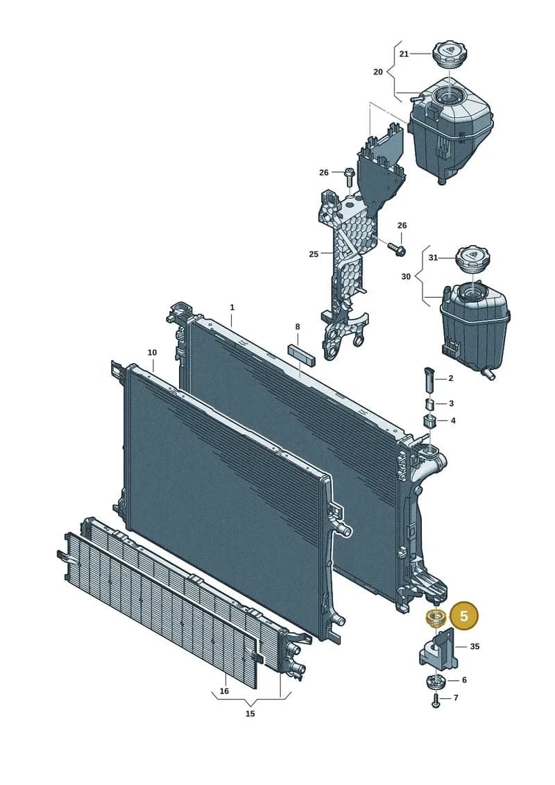 8B3121275 — Audi A5 Limousine (2024-2025) diagram 8wk121090, position 5