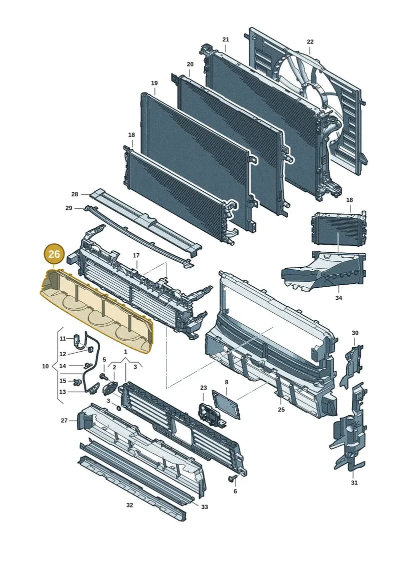 8B3121292L — Audi A5 Limousine (2024-2025) diagram 8wk121990, position 26