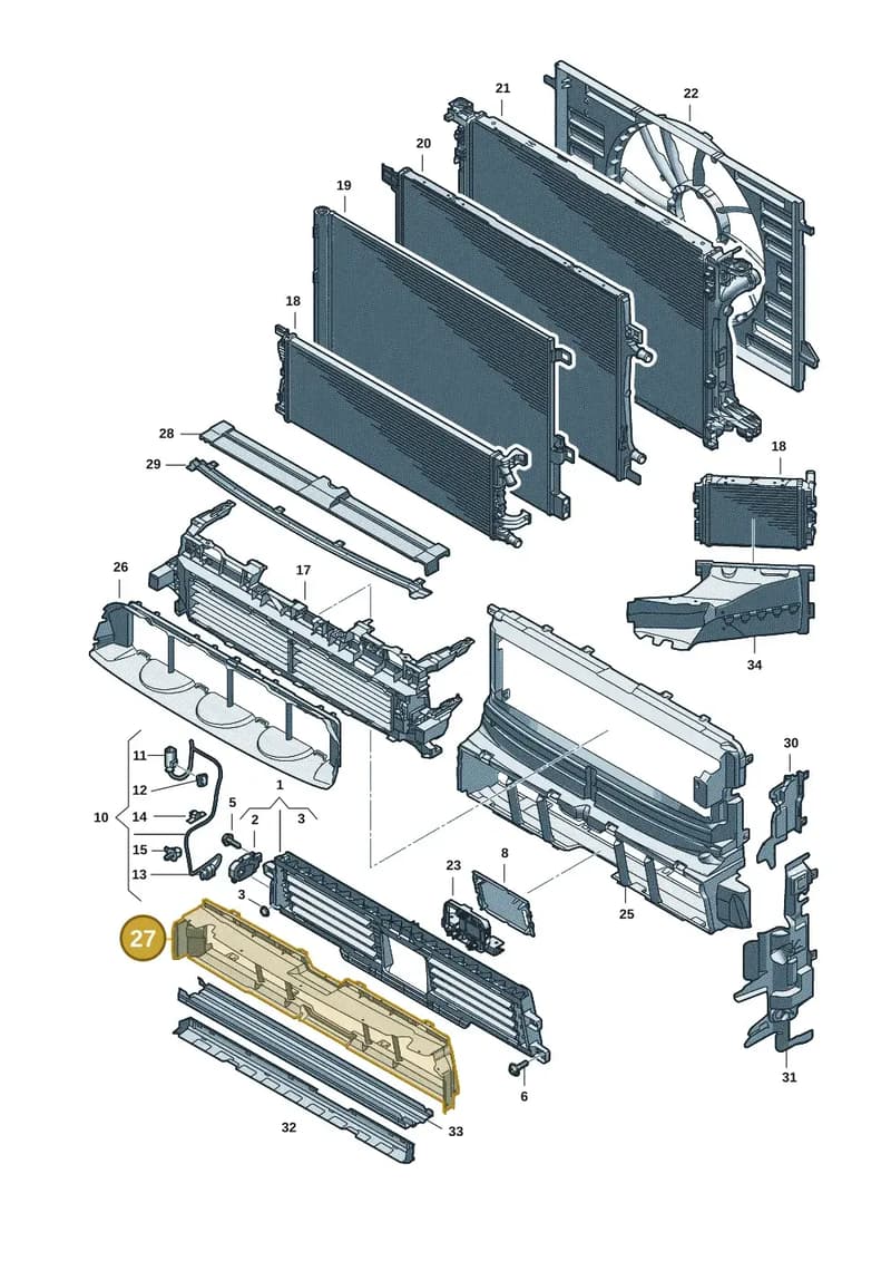 8B3121293M — Audi A5 Limousine (2024-2025) diagram 8wk121990, position 27