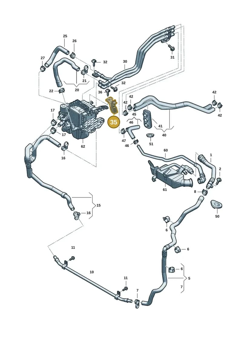 8B3121313AE — Audi A5 Limousine (2024-2025) diagram 8wk121080, position 35