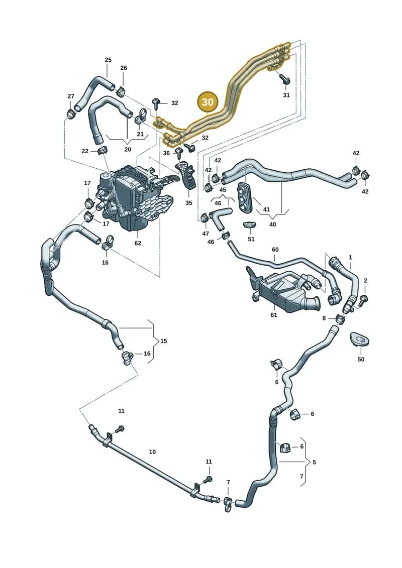 8B3121313AH — Audi A5 Limousine (2024-2025) diagram 8wk121080, position 30