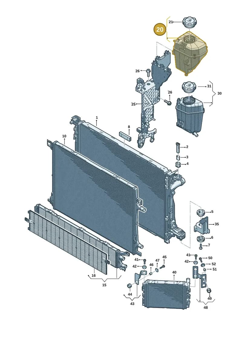 8B3121405G — Audi A5 Limousine (2024-2025) diagram 8wk121145, position 20