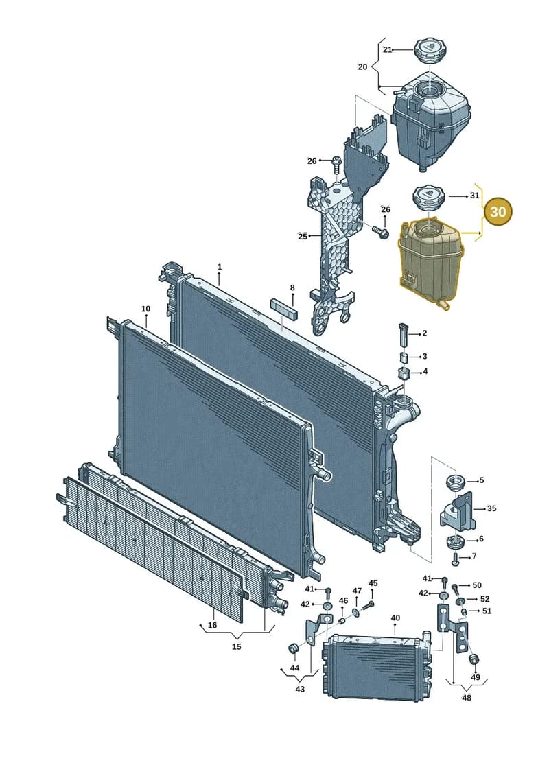 8B3121405H — Audi A5 Limousine (2024-2025) diagram 8wk121145, position 30