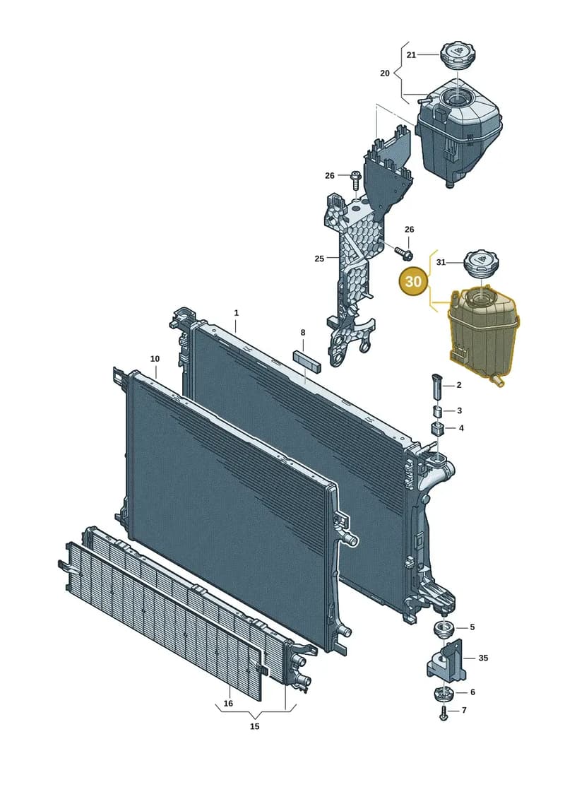 8B3121405H — Audi A5 Limousine (2024-2025) diagram 8wk121090, position 30