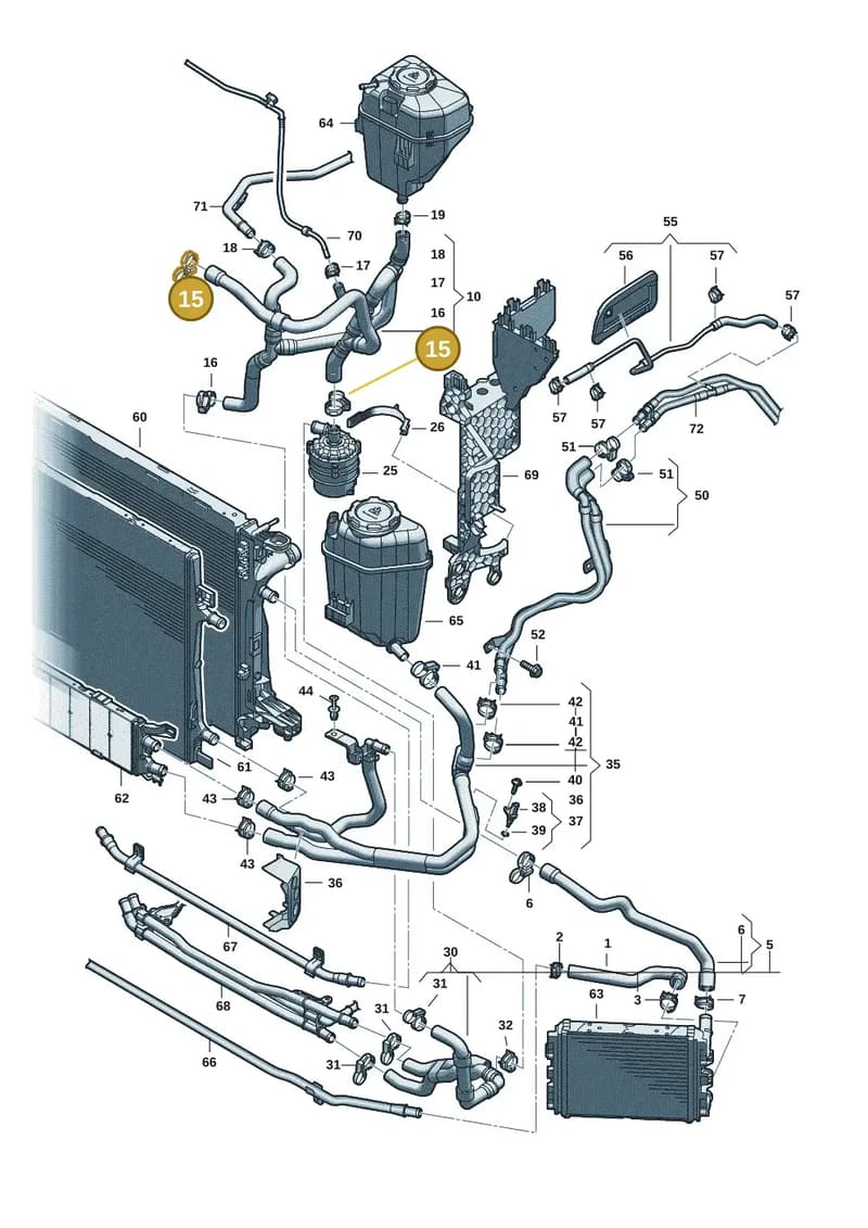 8B3121546C — Audi A5 Limousine (2024-2025) diagram 8wk121120, position 15