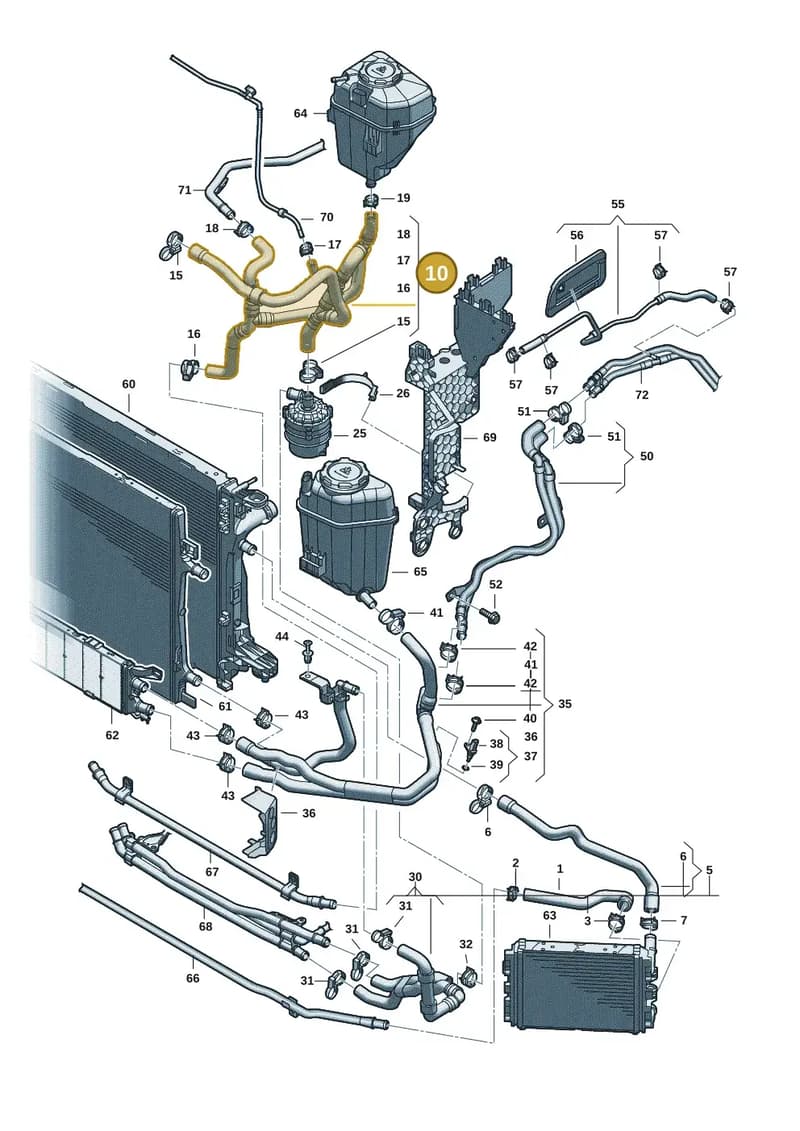 8B3122109AP — Audi A5 Limousine (2024-2025) diagram 8wk121120, position 10