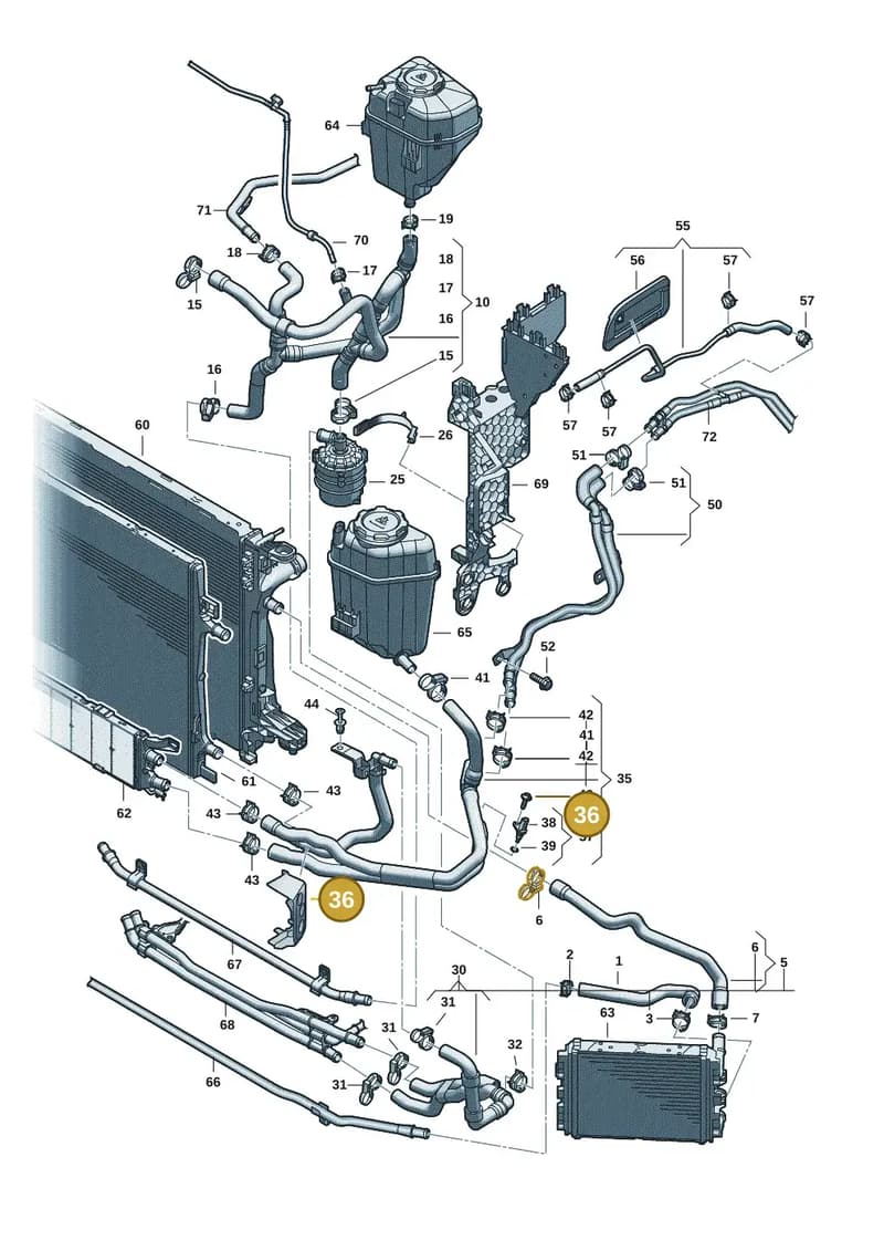 8B3122291AB — Audi A5 Limousine (2024-2025) diagram 8wk121120, position 36