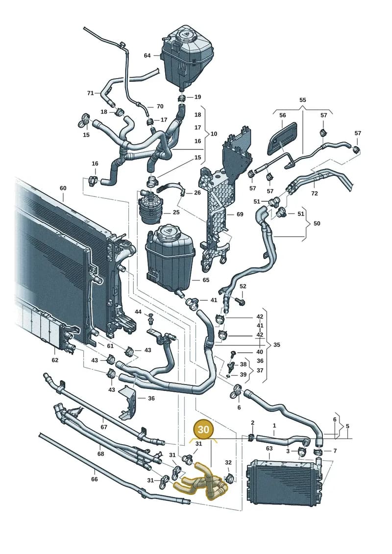 8B3122449G — Audi A5 Limousine (2024-2025) diagram 8wk121120, position 30