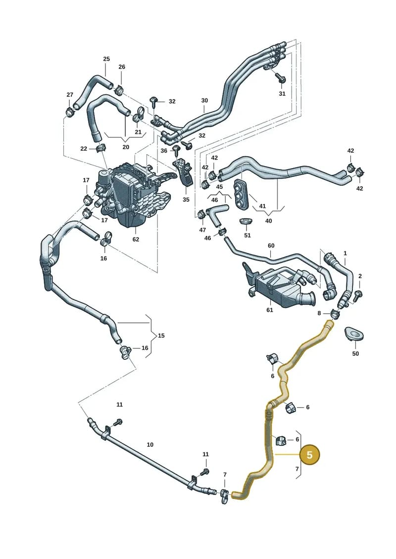 8B3122480C — Audi A5 Limousine (2024-2025) diagram 8wk121080, position 5