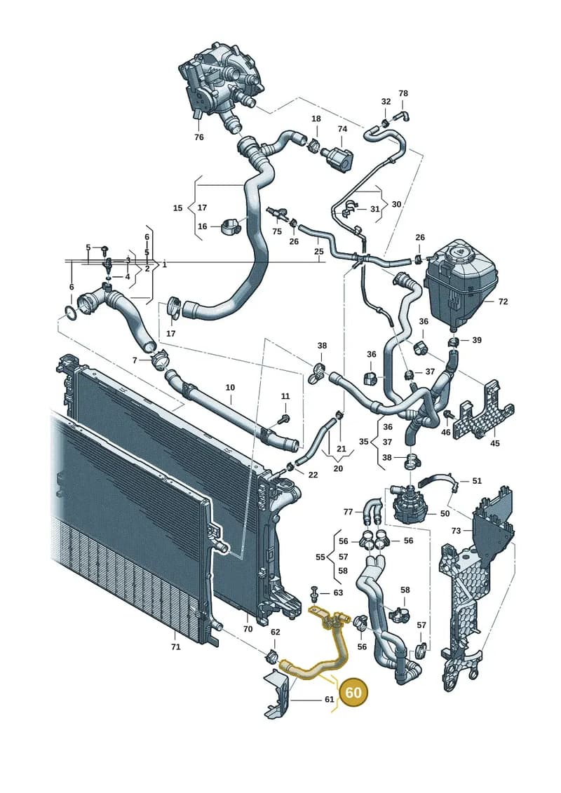 8B3145919BD — Audi A5 Limousine (2024-2025) diagram 8wk121010, position 60
