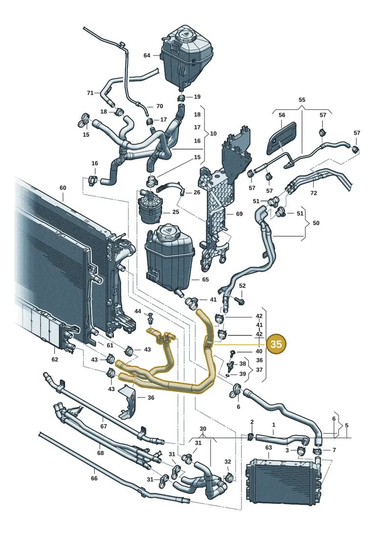 8B3145919BH — Audi A5 Limousine (2024-2025) diagram 8wk121120, position 35