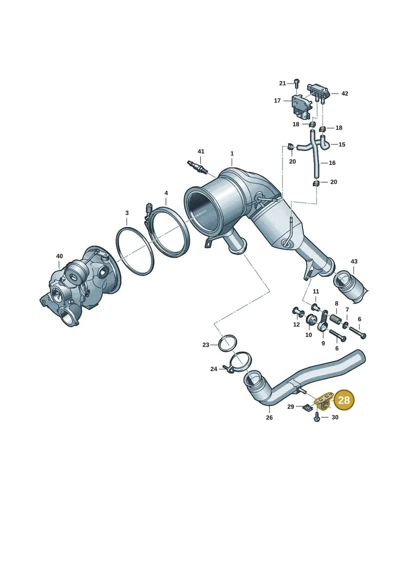8B3253099A — Audi A5 Limousine (2024-2025) diagram 8wk253440, position 28