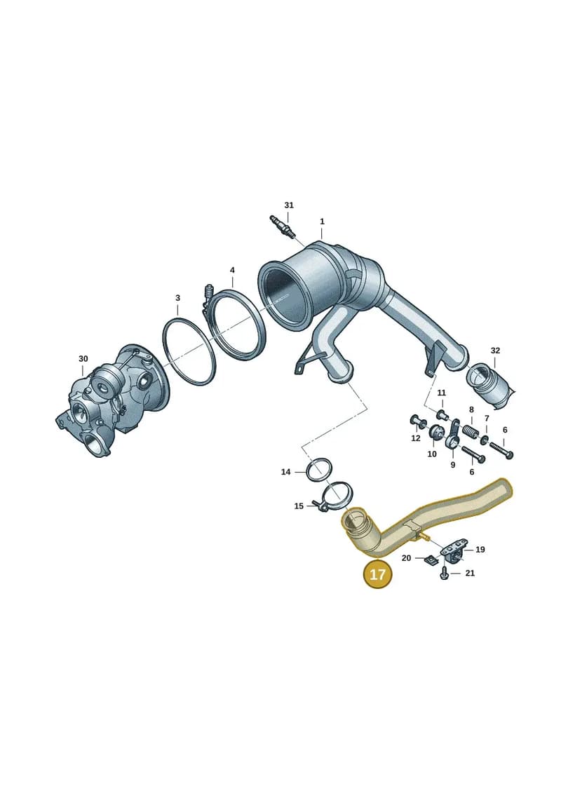 8B3253350C — Audi A5 Limousine (2024-2025) diagram 8wk253450, position 17