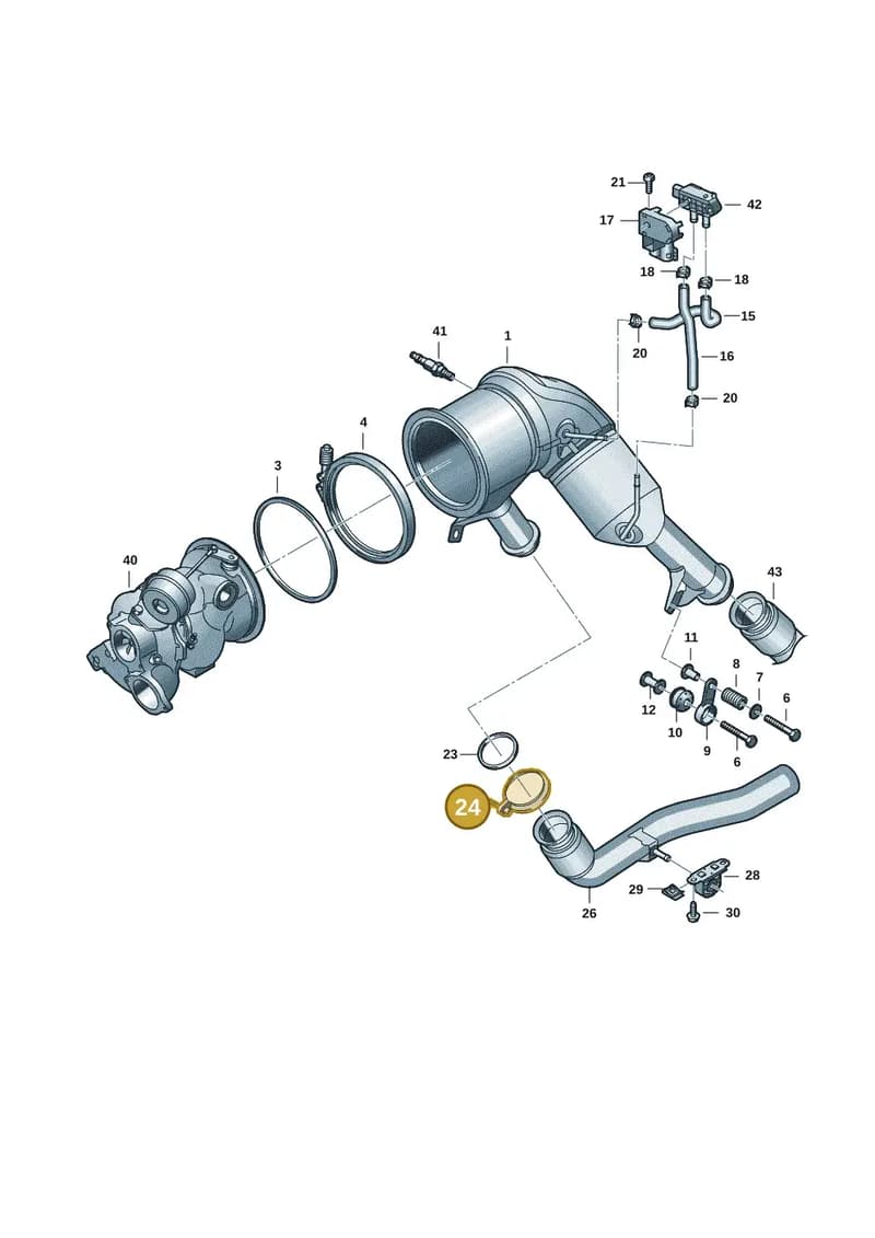 8B3253725G — Audi A5 Limousine (2024-2025) diagram 8wk253440, position 24