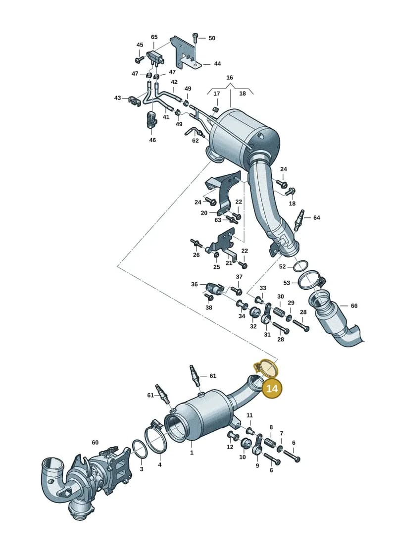8B3253725H — Audi A5 Limousine (2024-2025) diagram 8wk253340, position 14