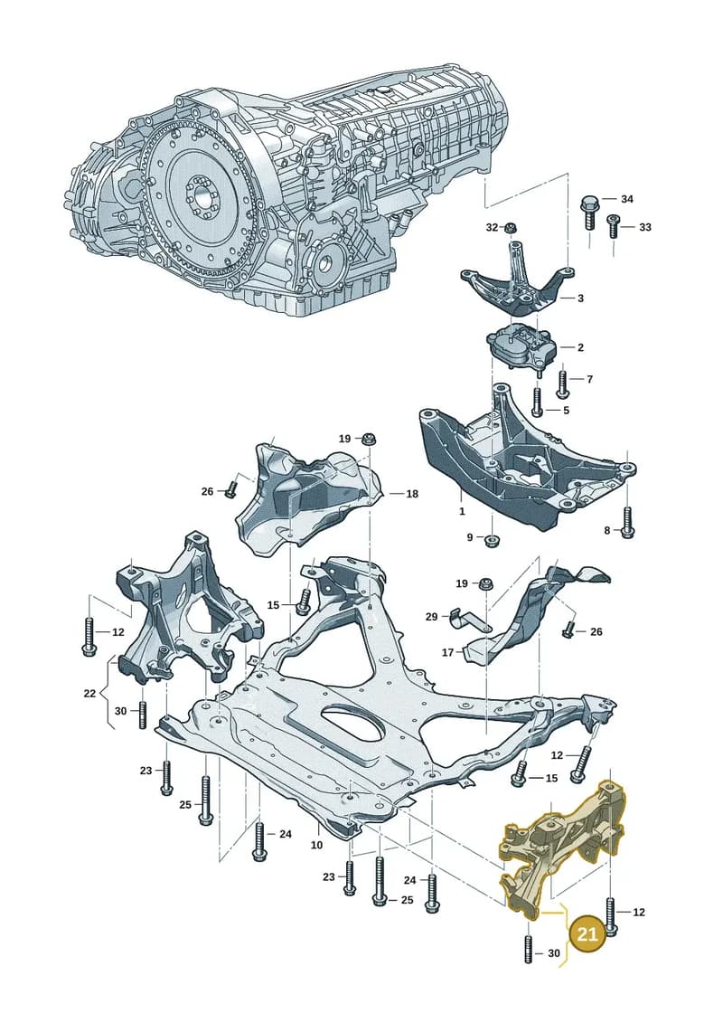8B3399295C — Audi A5 Limousine (2024-2025) diagram 8wk399100, position 21