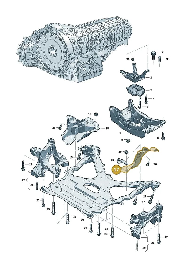 8B3399299C — Audi A5 Limousine (2024-2025) diagram 8wk399100, position 17