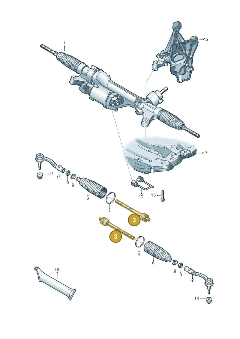 8B3423810B — Audi A5 Limousine (2024-2025) diagram 849423000, position 3