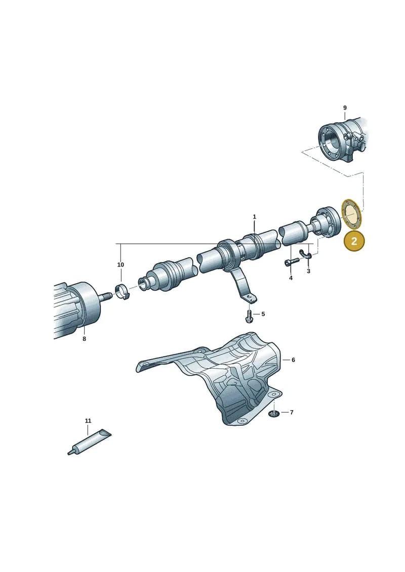 8B3521142 — Audi A5 Limousine (2024-2025) diagram 8wk521000, position 2