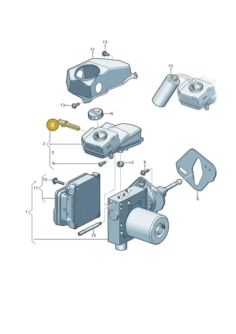 8B3611377 — Audi A5 Limousine (2024-2025) diagram 8wk612020, position 6