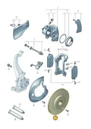 8B3615302B Audi Brake Disc (Vented)