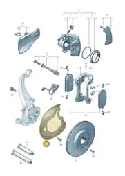 8B3615311 Audi Cover Plate for Brake Disc