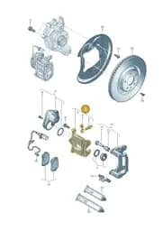 8B3615423A Audi Brake Calliper Housing