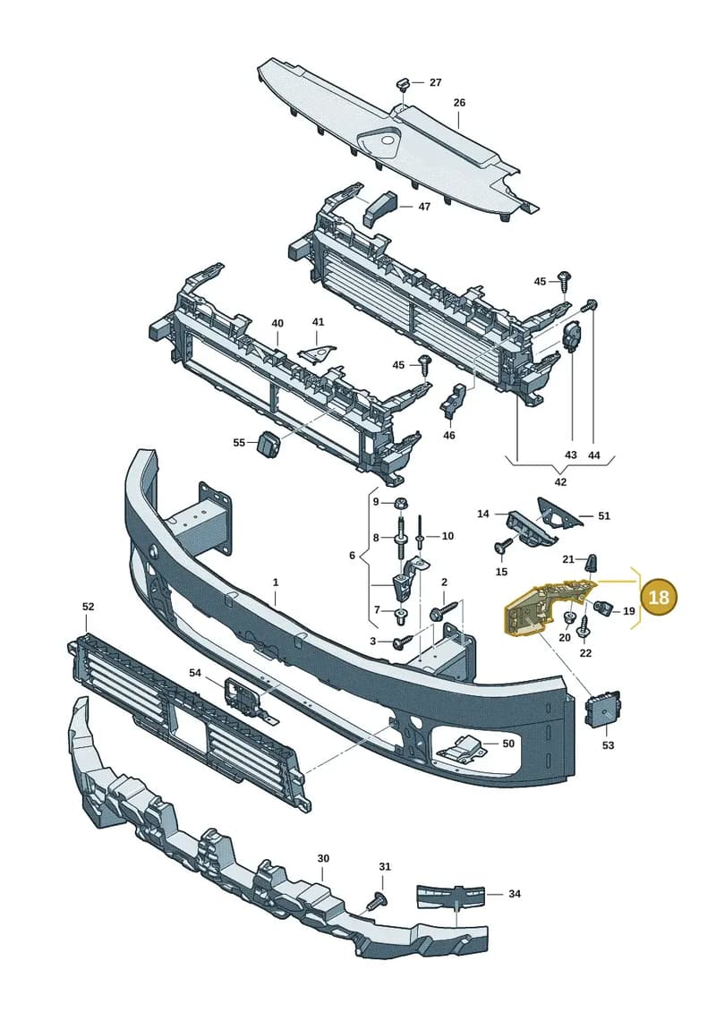 8B3807227 — Audi A5 Limousine (2024-2025) diagram 8wk807000, position 18